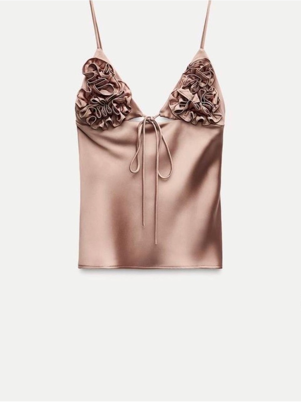 Zara Satin Rose Top